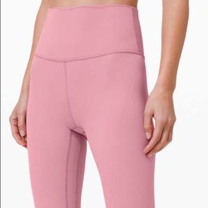 Lululemon Align HR Pant 25” Pink Taupe Size 10 NWT